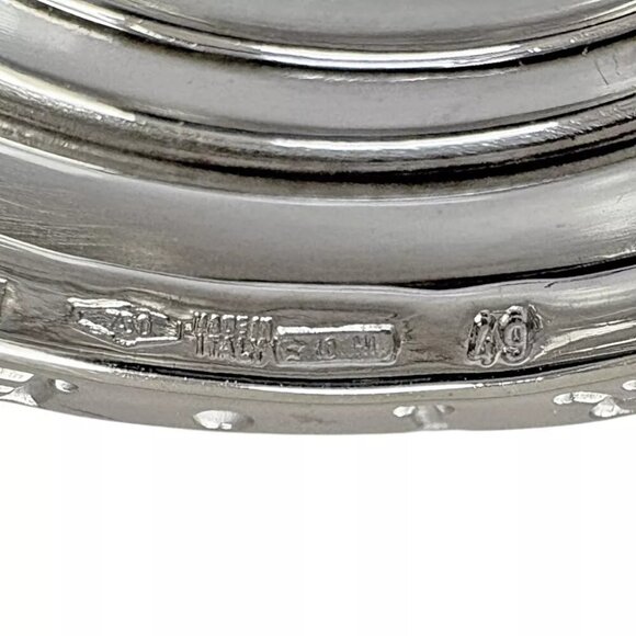 BVLGARI Ring US 4 1/2 EU48 K18 white gold B-zero.1 3 bands used - Picture 6 of 7